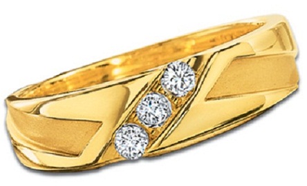 Διαμαντένιο γαμήλιο δαχτυλίδι Side Line