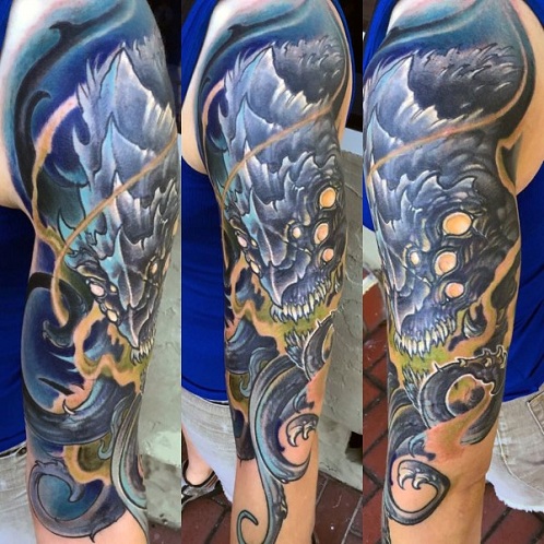 Σχέδιο τατουάζ Sea Monster