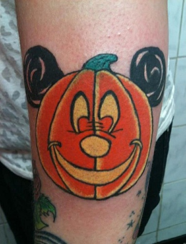 Sarjakuva Pumpkin Tattoo Design