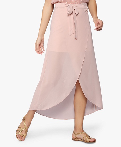 Fuchsia Tulip Midi Φούστα