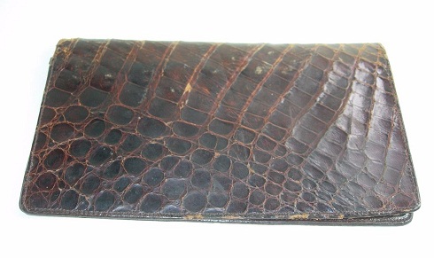 Vintage krokotiililompakko