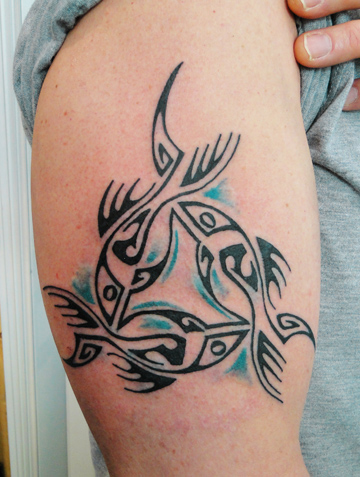 Fish Tribal Celtic tatuointisuunnittelu