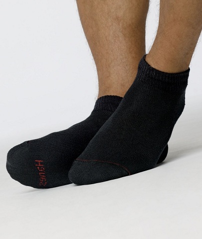 Χαμηλές Κάλτσες Hanes Μαύρες για Άνδρες