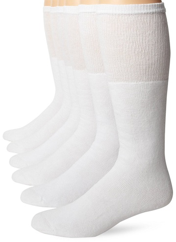 White Hanes κάλτσες πάνω από το μοσχάρι