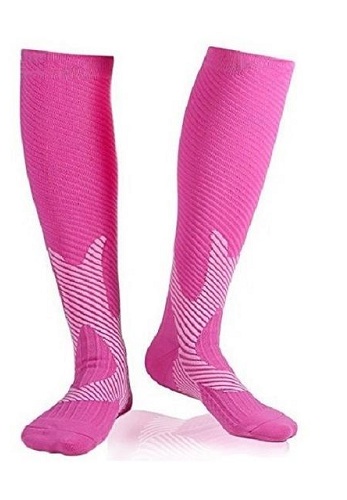 Κάλτσες ροζ μπούτι