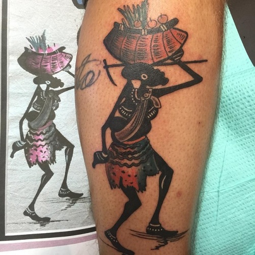 Μοναδικό αφρικανικό φυλετικό τατουάζ σχεδιασμού
