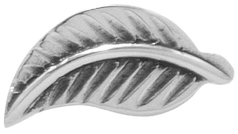 Ασημένιο δαχτυλίδι μύτης σε μοτίβο φύλλων