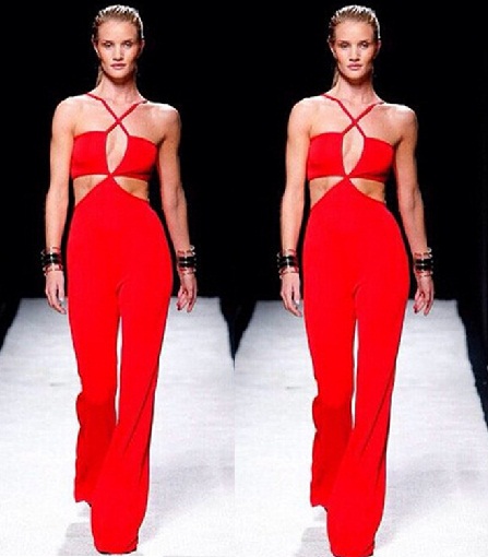Red Halter Top Jump κοστούμια