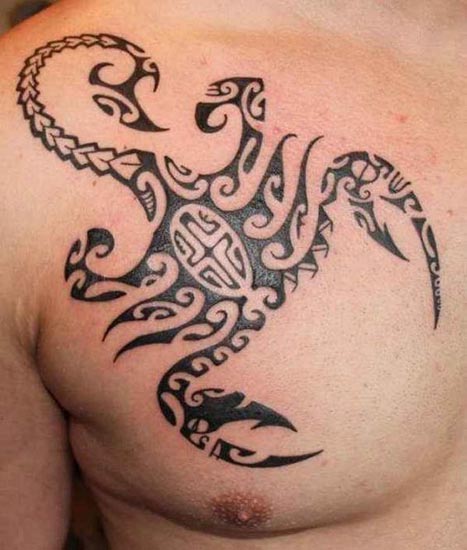 Scorpion Tribal Tattoo -mallit 1