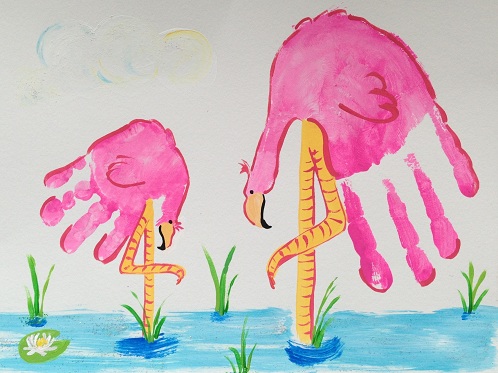 Flamingo käsin