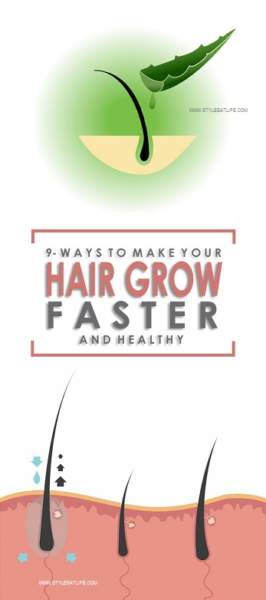 9 τρόποι για να γίνουν τα μαλλιά πιο γρήγορα και υγιή