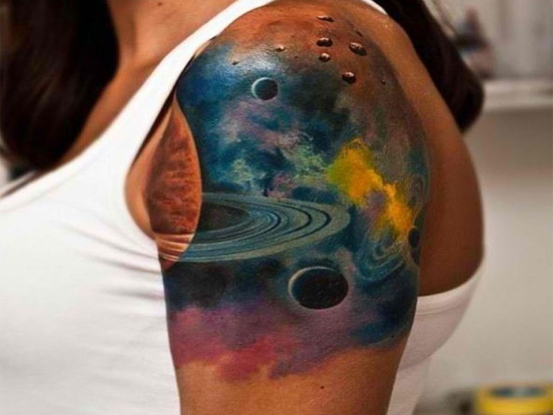 Ιδέες, σχέδια και έννοιες για τατουάζ Galaxy