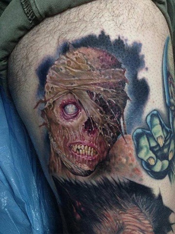 Συναρπαστικό σχέδιο τατουάζ Zombie