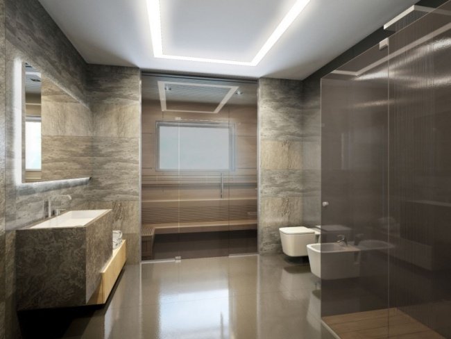 moderna badrum kakel natursten ser bastu duschkabin