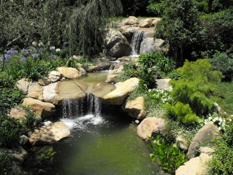 Ström-bygg-själv-må-bra trädgård-vatten funktioner-frodiga växter