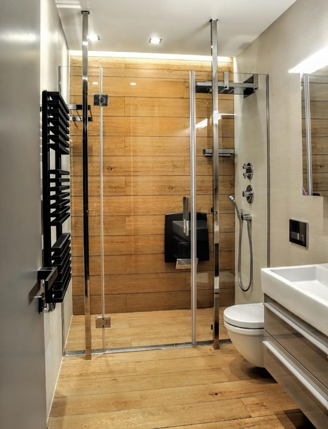 Badrum idéer duschkabin badrum radiator svart lack finish
