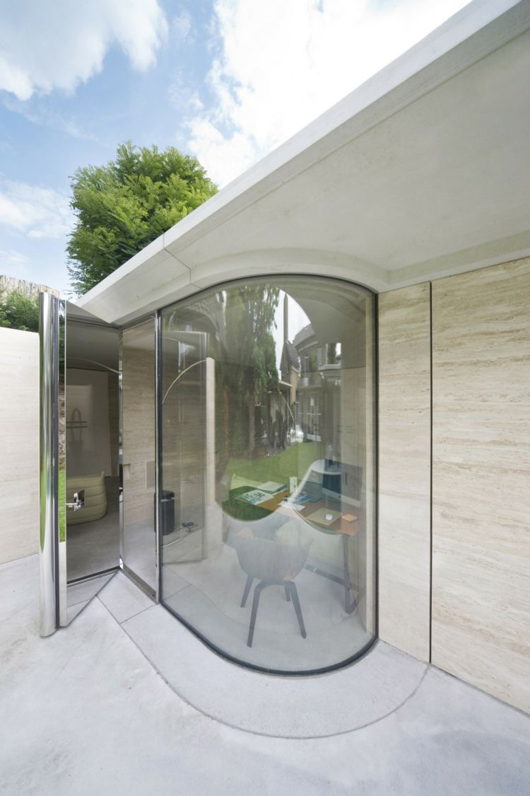 rundade väggar-fönster-fronter-modern-stil-glas-hus-förlängning