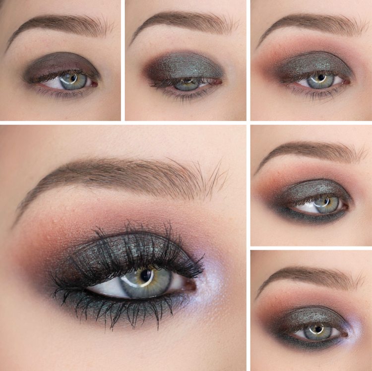 Prom-make-up-blå-ögon-gör-det-själv-instruktioner