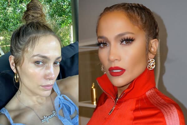 Näyttelijä ilman meikkikuvia Jennifer Lopez
