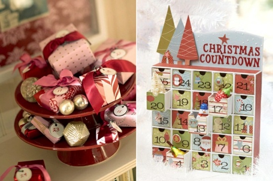 Adventskalender småbarnsgåvor ordnar