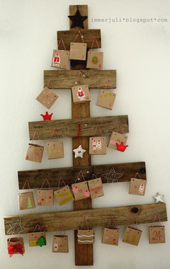 adventskalender tinker wood fir-tree boards väskor