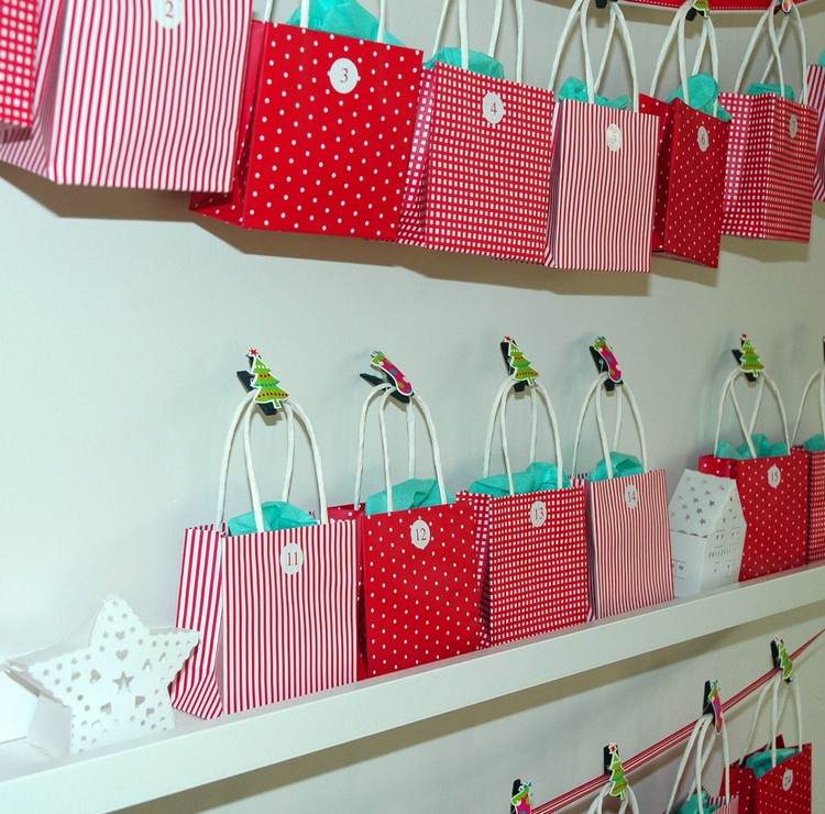 Adventskalender-tinker-ikea-väskor-röd-vit