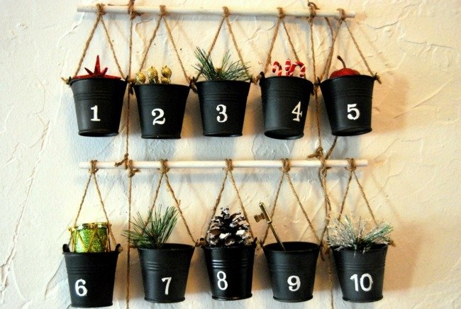 Adventskalender moderna idéer, hantverk, fyllning