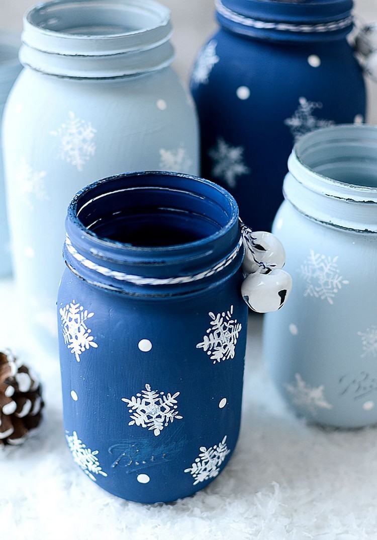 Tinker och måla adventskalendrar i ett glas Instruktioner för julkalendrar