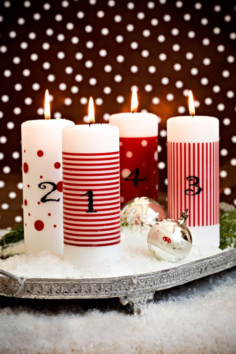 advent-krans-tinker-vit-pelare-ljus-dekorativ-papper-brick-konstsnö