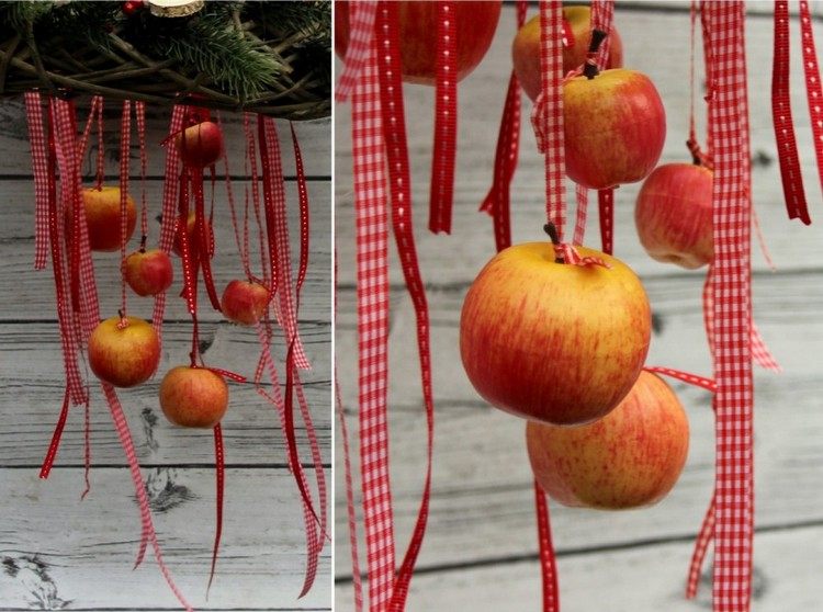 advent-krans-hängande-idéer-pilkrans-rutiga-band-äpplen
