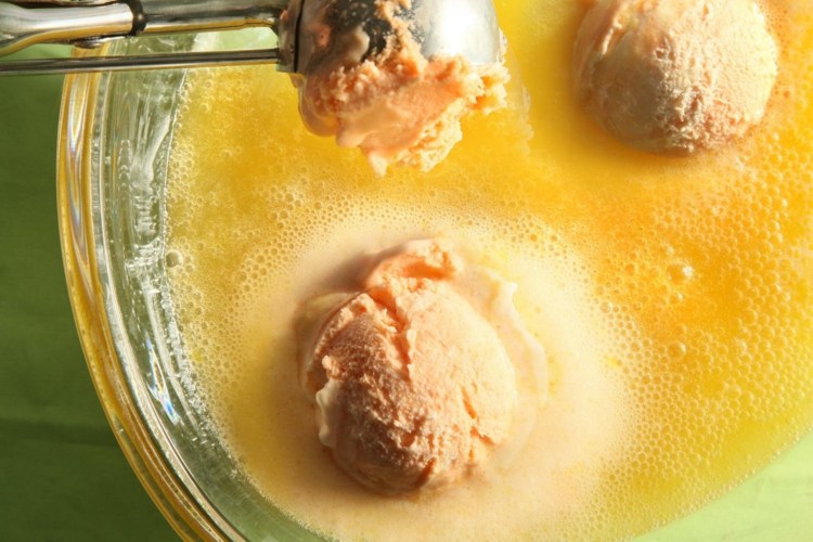 gör apelsiner sherbet ananas