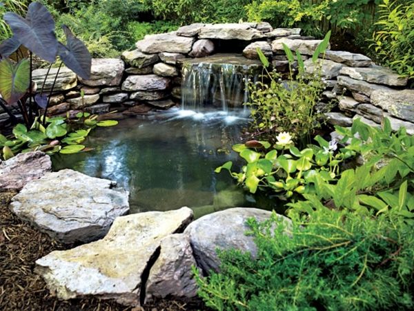 Skapa en liten trädgård-sjö-hitta-en-lämplig plats för ett vattenfall