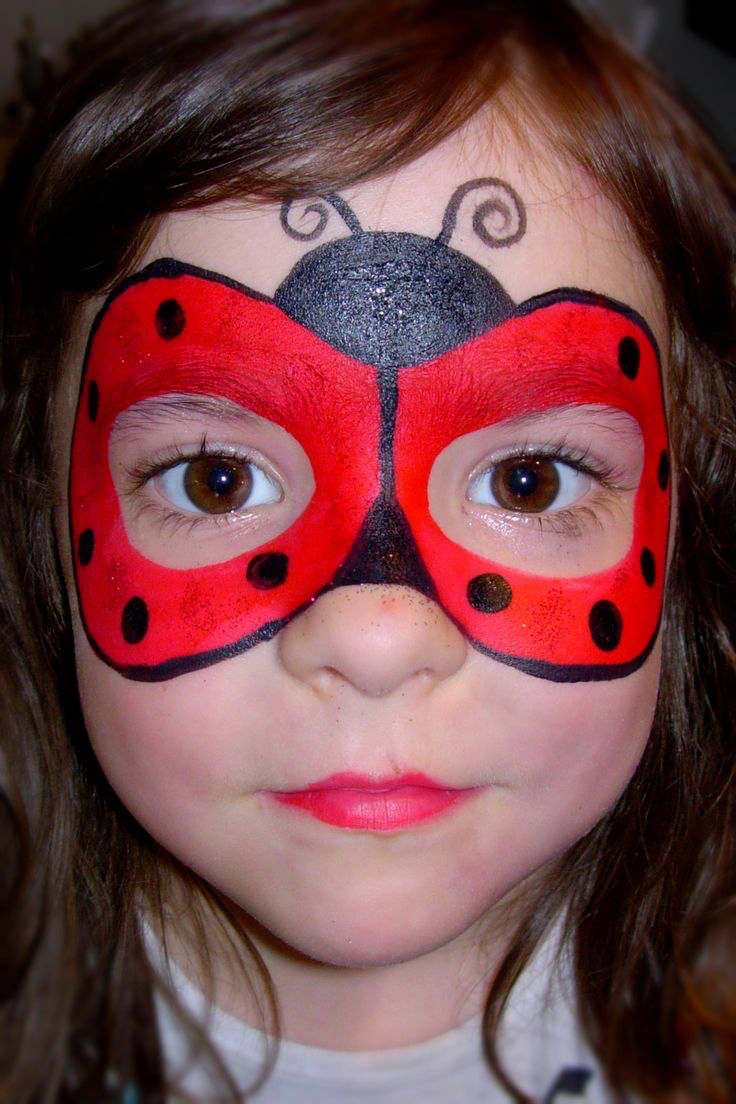 Kinderfasching nyckelpiga smink ansiktsmask