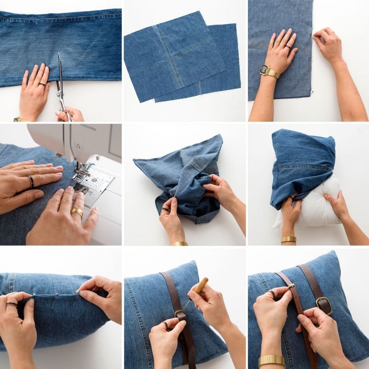återanvänd-gamla-jeans-tinker-kudde-omslag-instruktioner