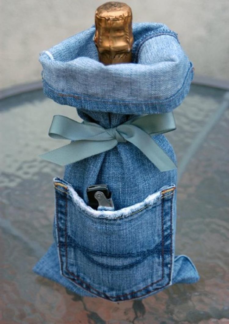gamla-jeans-återvinnings-tinker-flaska-lock-väska-flaska-öppnare-gåva