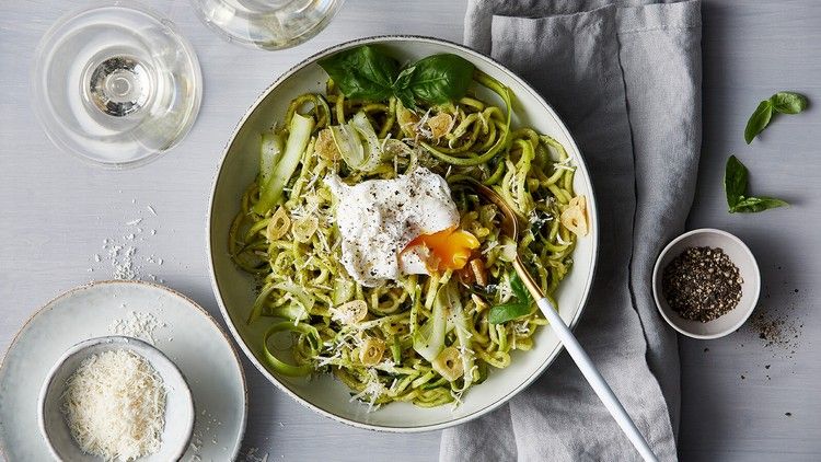 Zucchini Noodles Zoodles Recept Lågkolhydratalternativ till pasta