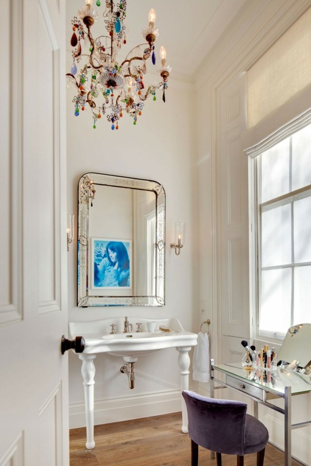 form ljuskrona färgglada toalettbord fåfänga kunglig stil