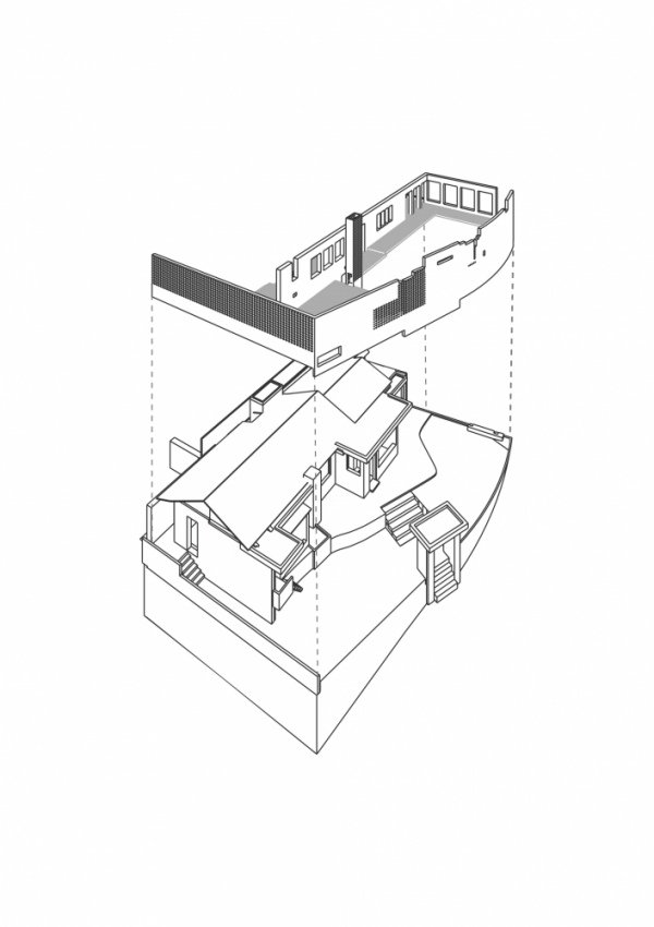 renovera tredimensionellt gammalt hus av moohoi-arkitektur