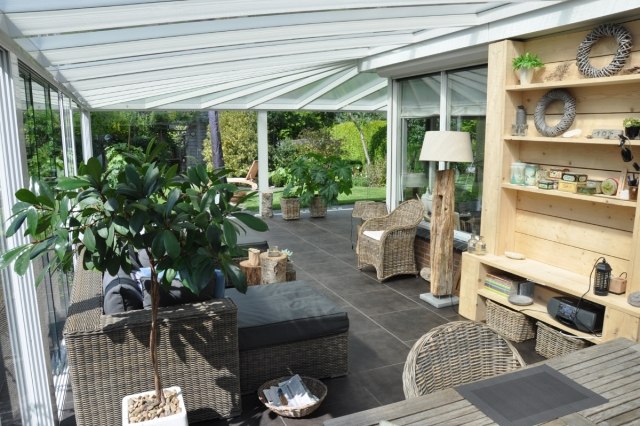 Terrass tak aluminium, vindskydd, sol och regn skydd