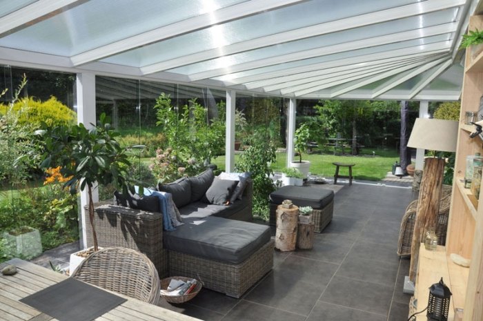 Aluminium terrass tak-hus-förlängning-tak-laminerat säkerhetsglas-glas
