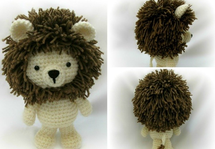Amigurumi-virkad-lejon-björn-man-ylle-inspiration