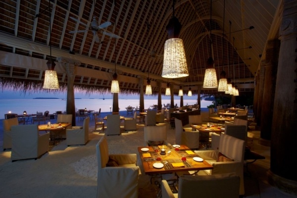 Restauranginredning Tropical Resort Maldivian Islands