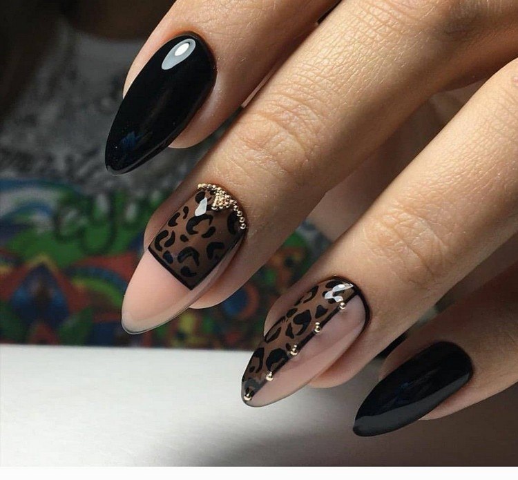 Animal Print Nails Nail Trends 2021 Almond Shaped Nails Pictures
