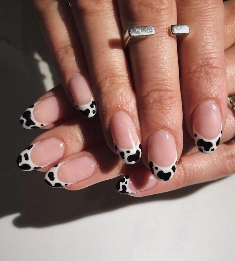 French Nails Trends 2021 Animal Print Nails