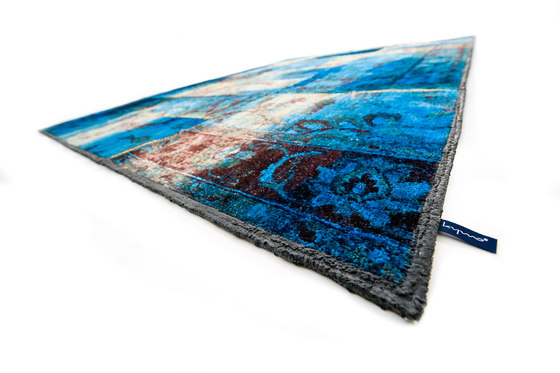 mashup mattor design orientalisk matta blå lapptäcke