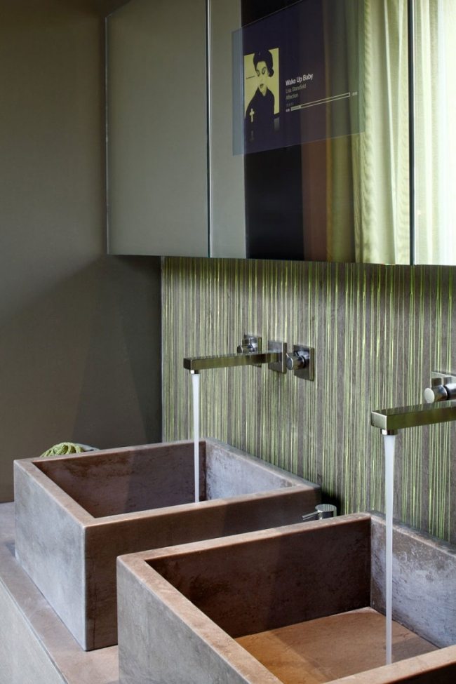tvättställ zen lägenhet design av Andrea Castrignano