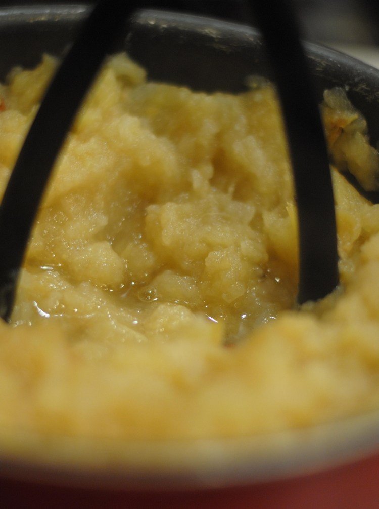 Matlagning äppelmos recept-instruktioner-