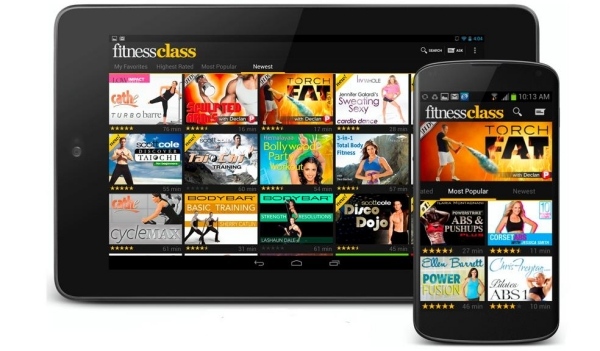 Apphälsoråd smartphone fitnessklass gratis