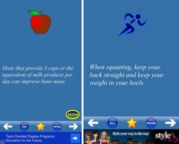 Hälsotips app smartphone hälsoträningstips expertt gratis