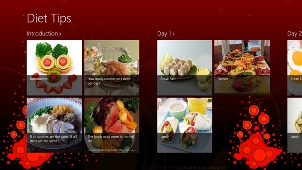 App-Diet Tips Bilder-Videomaterial-rådgivare online gratis